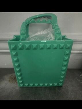 Mint Green Stud-Trim Tote Bag - Women's Fashion Handbag